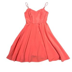 Old Navy Fit & Flare Mini Sundress Women's S Coral Sleeveless Feminine Romantic
